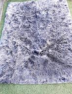 Dik faux fur vloerkleed grijs 230x170, Ophalen, Fluffy, 150 tot 200 cm, 200 cm of meer