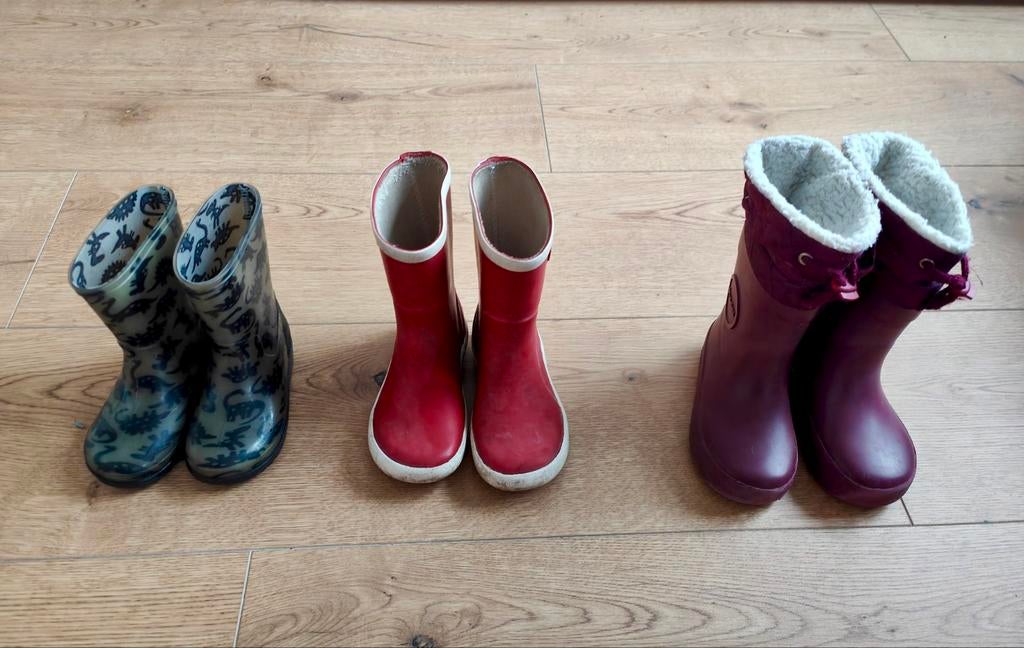 Regenlaarsjes maat 21, 22, 23 - Gebruikt, Kinderen en Baby's, Kinderkleding | Schoenen en Sokken, Ophalen of Verzenden, Gebruikt