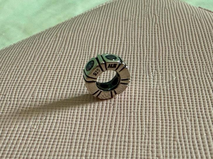 Pandora Spacer - Lichtpaarse Zirkonia, Sieraden, Tassen en Uiterlijk, Bedels, Zo goed als nieuw, Pandora, Zilver, 1 bedel, Met strass
