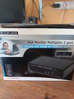 Vga splitter monitor splitter 2 ports, Ophalen of Verzenden, Zo goed als nieuw