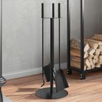 5-delige Haardset 18x56 cm staal, Ophalen, Nieuw, Vrijstaande haard, Overige soorten