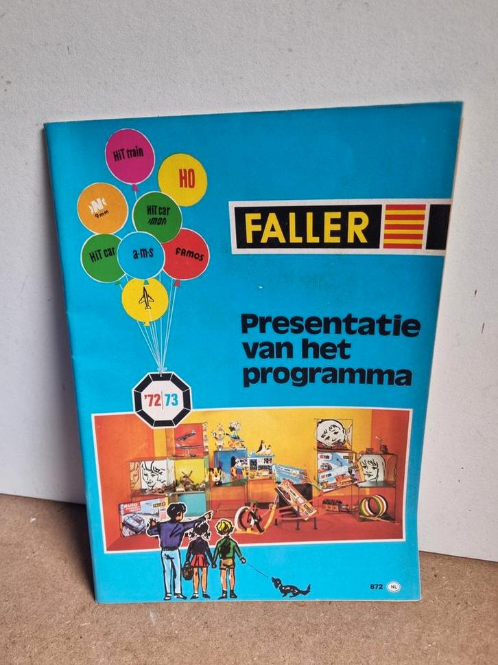 Faller Presentatie Programma '72/'73 vintage met prijslijst, Boeken, Techniek, Gelezen, Overige onderwerpen, Ophalen of Verzenden