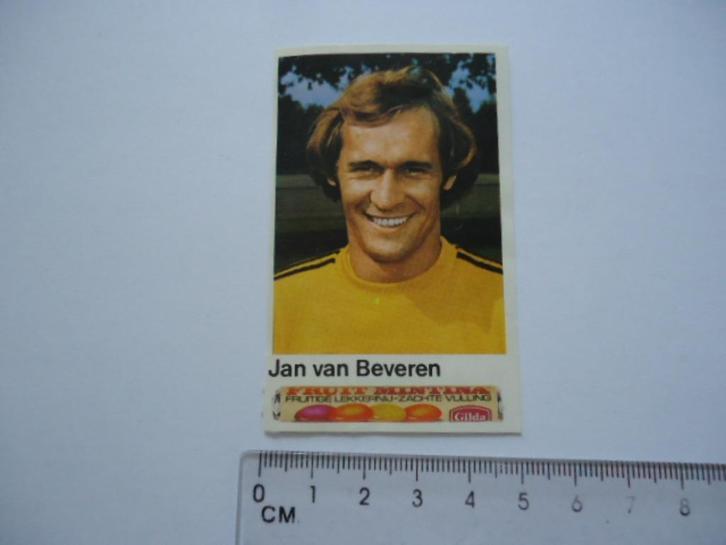 sticker oud JAN Van BEVEREN PSV voetbal vintage Oranje Wk 78, Verzamelen, Stickers, Zo goed als nieuw, Bedrijf of Vereniging, Verzenden