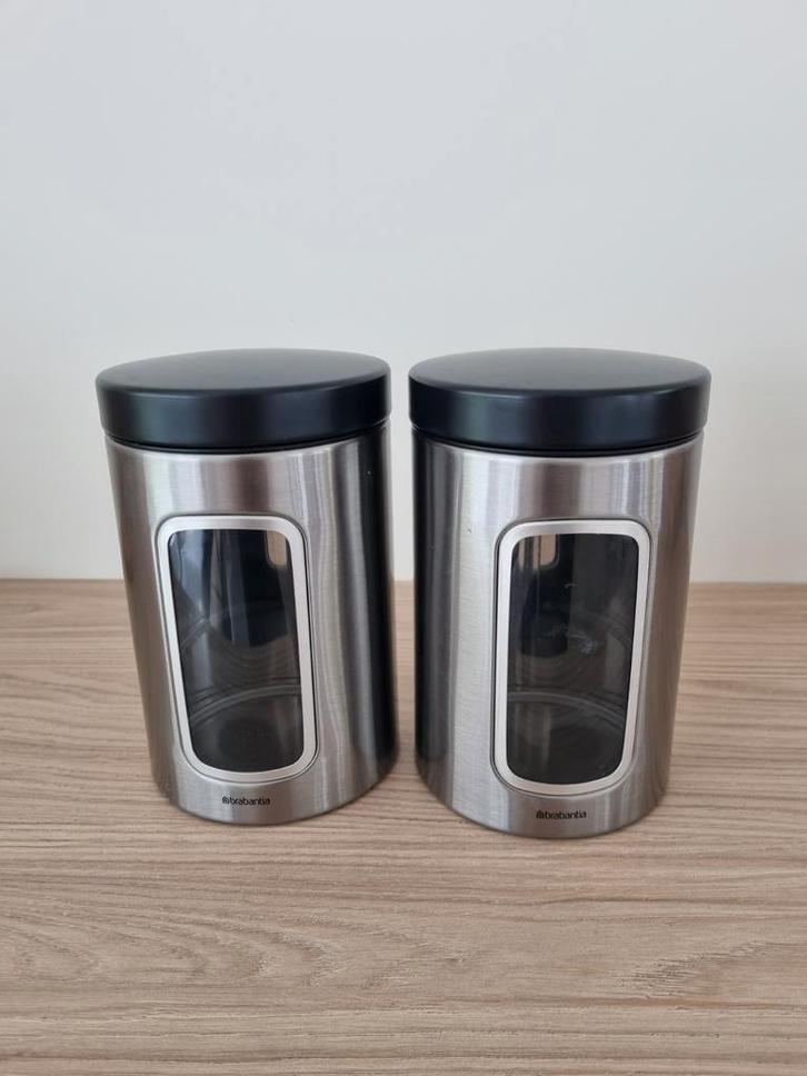 2 Brabantia vensterbus - inhoud 1,4 liter, Huis en Inrichting, Keuken | Keukenbenodigdheden, Zo goed als nieuw, Ophalen