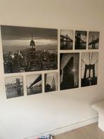 Ikea New York Foto/Schilderij Set - 9 Stuks, Ophalen, Zo goed als nieuw, Foto of Poster, Minder dan 50 cm