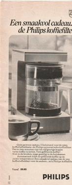Retro reclame 1969 Philips koffiezetapparaat jaren 60, Verzenden, Overige typen
