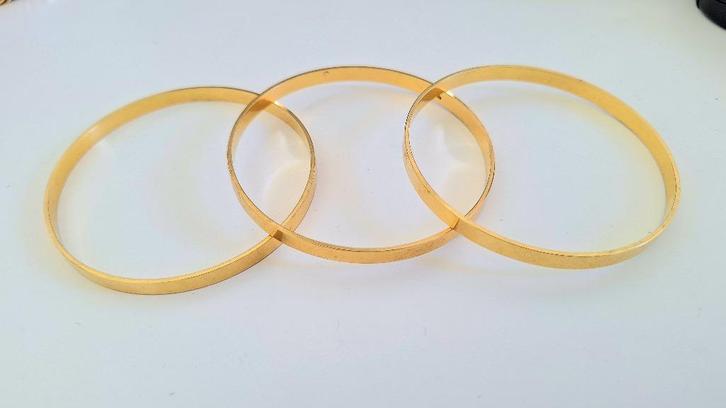 18 karaat gouden slavenarmbanden, Sieraden, Tassen en Uiterlijk, Armbanden, Zo goed als nieuw, Goud, Goud, Ophalen