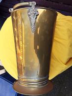 Messing paraplubak ovaal 19x28 cm 32 cm hoog, Huis en Inrichting, Woonaccessoires | Paraplubakken, Ophalen of Verzenden, Metaal