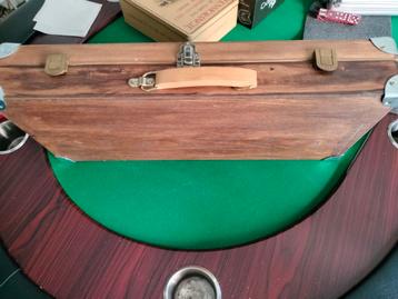 Houten poker koffer  beschikbaar voor biedingen