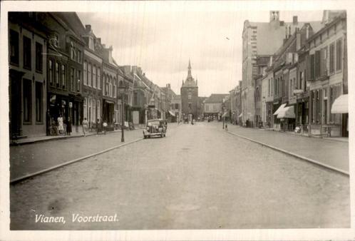 Vianen - Voorstraat - Fotokaart 1, Verzamelen, Ansichtkaarten | Nederland, Ongelopen, Utrecht, 1940 tot 1960, Ophalen of Verzenden