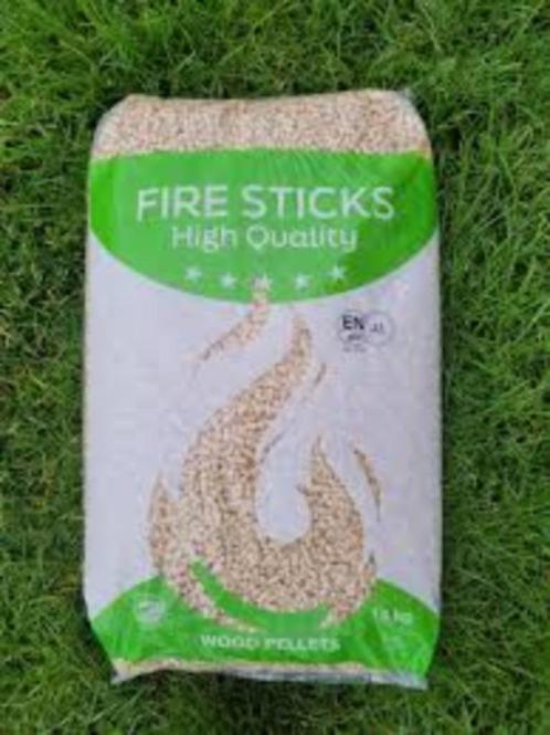 Goede kwaliteit, witte Firesticks houtpellets, 15 kg zak., Huis en Inrichting, Kachels, Nieuw, Vrijstaand, Overige soorten, Hout