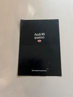 Folder Audi 90 quatrro B3, Ophalen of Verzenden, Zo goed als nieuw