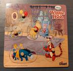 Houten Disney Winnie the Pooh Knopjespuzzel, Diset, Ophalen of Verzenden, 10 tot 50 stukjes, Zo goed als nieuw