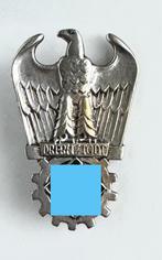 WWII Duitse Dr. Fritz Todt Speld Insigne, Verzamelen, Ophalen of Verzenden, Gebruikt, Figuurtje, Speldje of Pin