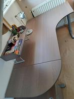 Groot hoekbureau Ikea Galant+verlengstuk+opzetstuk + ladebl, Ophalen, In hoogte verstelbaar, Gebruikt, Bureau