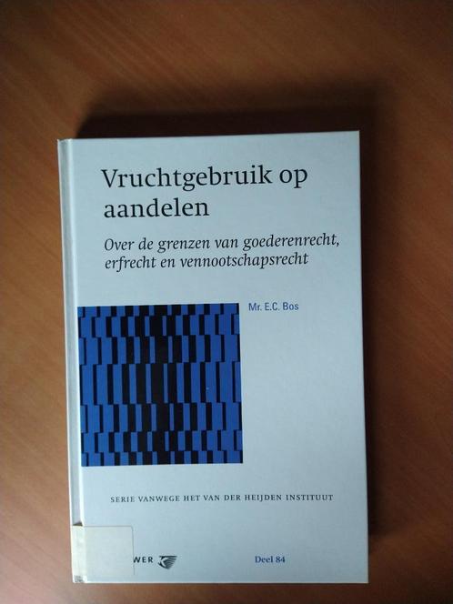 Bos, Mr. E.C. Vruchtgebruik op aandelen, Boeken, Wetenschap, Gelezen, Natuurwetenschap, Ophalen of Verzenden
