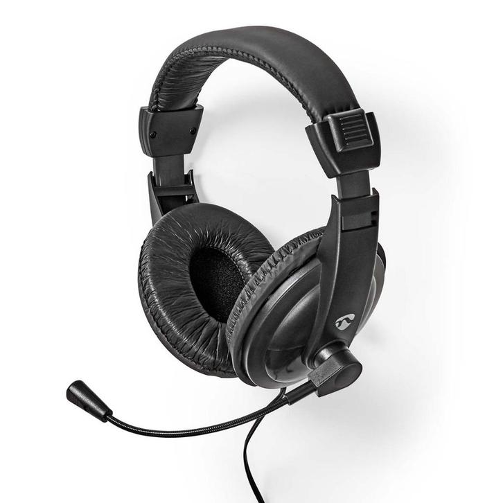 PC-Headset Over-Ear - koptelefoon met microfoon, Computers en Software, Headsets, Nieuw, Over-ear, Bedraad, Inklapbare microfoon