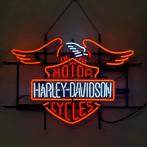 Harley Davidson glas neon lichtreclame / lamp, Ophalen of Verzenden, Nieuw, Lichtbak of (neon) lamp