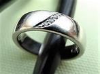 Ring 0,02 karaat diamant en 925 zilver (7175-2002), Ophalen, Zo goed als nieuw, 17 tot 18, Dame