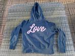 Mooie blauwe Vingino hoodie in maat 164, als nieuw!, Kinderen en Baby's, Kinderkleding | Maat 164, Meisje, Trui of Vest, Ophalen of Verzenden