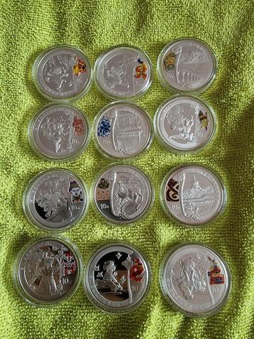 Zilveren 10 Yuan Olympiade 2008 Proof 1 troy ounce  zilver. beschikbaar voor biedingen
