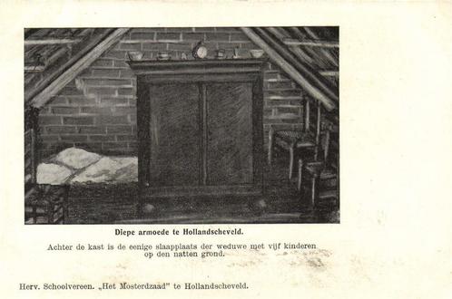 Diepe armoede te Hollandscheveld. - Het Mosterdzaad - ongelo, Verzamelen, Ansichtkaarten | Nederland, Ongelopen, Utrecht, 1940 tot 1960