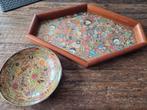 Sigarenbandjes dienblad en schaaltje vintage, Antiek en Kunst, Ophalen of Verzenden