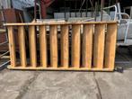 Rechte trap steektrap essenhout 198 hoog en is 1,30 breed, Ophalen, Gebruikt, Minder dan 2 meter