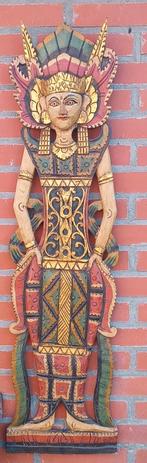 Dewi sri, wandpaneel. Vintage., Ophalen of Verzenden