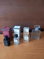 4 vintage Chanel mini's, Verzamelen, Parfumverzamelingen, Gebruikt, Ophalen of Verzenden