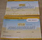 2 verschillende uitvoeringen NS jongerenkaart, Ophalen of Verzenden, Nieuw, Trein, Boek of Tijdschrift