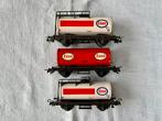 Fleischmann Esso ketelwagens, Hobby en Vrije tijd, Modeltreinen | H0, Gebruikt, Gelijkstroom, Fleischmann, Wagon