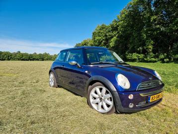 ✅️Mini 1.6 16V Cooper 2006 paars cruise,pano,airco,leder ✅️ beschikbaar voor biedingen