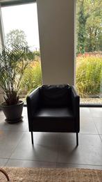 2 zwarte stoelen / fauteuils modern design - weinig Gebruikt, Huis en Inrichting, Fauteuils, Ophalen, Overige materialen, Modern design
