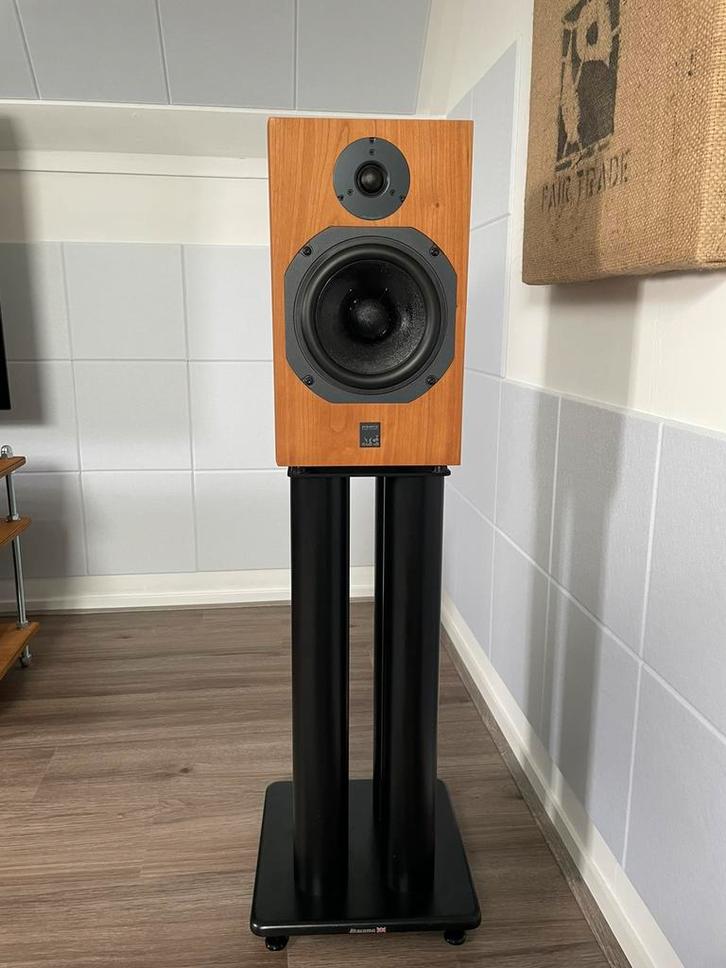 ATC SMC11 cherry + Atacama HMS 2.1-600 stands, Audio, Tv en Foto, Luidsprekers, Zo goed als nieuw, Subwoofer, 120 watt of meer