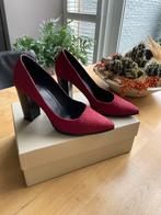 Billi Bi Bordeaux Rode Pumps Maat 38 - Hakhoogte 9cm, Ophalen of Verzenden, Zo goed als nieuw, Rood, Pumps
