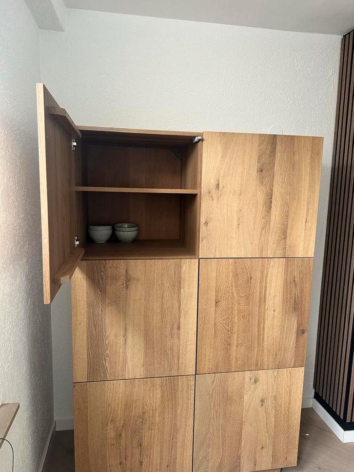 Goossens Massief Houten Kast, Huis en Inrichting, Kasten | Buffetkasten, Gebruikt, 150 tot 200 cm, 100 tot 150 cm, 50 tot 75 cm