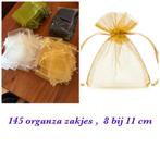 145 Organza Zakjes - Geel, Groen, Zwart, Ivoor, Ophalen, Nieuw, Versiering of Embellishment, Overige merken