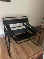 Wassily design stoel, Huis en Inrichting, Stoelen, Ophalen, Zwart, Leer, Zo goed als nieuw