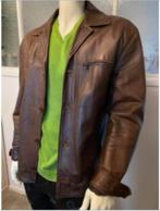 Bruin leder jack jas mt. XXL, Bruin, Ophalen of Verzenden, Pelle, Jas of Mantel
