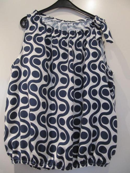 Blauw-witte top maat M. Nieuw!, Kleding | Dames, Tops, Nieuw, Maat 38/40 (M), Blauw, Zonder mouw, Ophalen