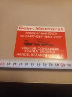 Gebr methorst transport bv Scherpenzeel, Ophalen of Verzenden, Zo goed als nieuw