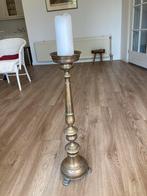 Mooie koperen kandelaar - 72 cm hoog, Antiek en Kunst, Antiek | Kandelaars, Ophalen of Verzenden, Koper of Brons