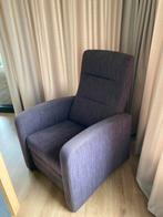 Grijze Relaxfauteuil, Ophalen, Gebruikt, 75 tot 100 cm, Stof