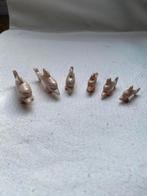 6 edelstenen (Aragoniet) miniatuur vissen, Ophalen of Verzenden, Nieuw