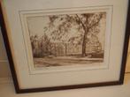 Ets Den Bosch ingelijst, Antiek en Kunst, Kunst | Etsen en Gravures, Ophalen of Verzenden