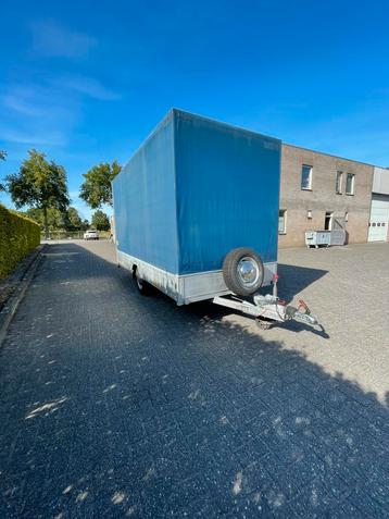 Barents aanhangwagen 1500kg met huif, RDW gekeurd & kenteken beschikbaar voor biedingen