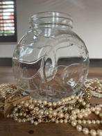 Oude glazen snoeppot /kan ook als vaas, Ophalen of Verzenden