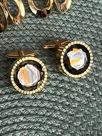 Lot vintage gouden machetknopen, Sieraden, Tassen en Uiterlijk, Manchetknopen, Ophalen of Verzenden, Zo goed als nieuw, Goud