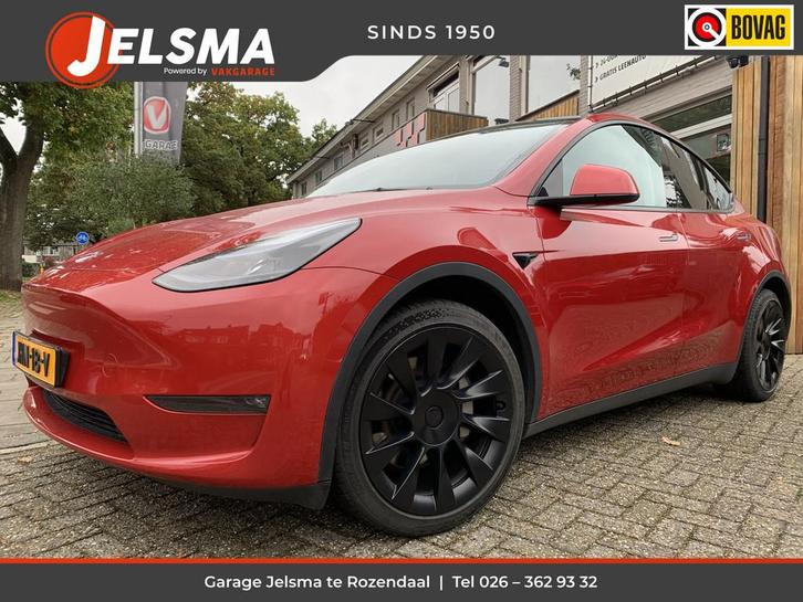 Tesla Model Y Long Range AWD 75 kWh, Black-line (bj 2023), Auto's, Tesla, Bedrijf, Te koop, Model Y, 4x4, ABS, Achteruitrijcamera